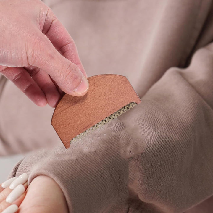 TOYANDONA 3 Stück Kaschmir Fusselentferner mit Holzgriff Tragbarer Knötchenentferner für Pullover Wo