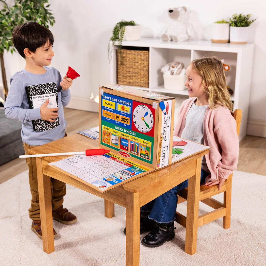 Melissa & Doug School Time Classroom Play Set | Pretend Play | Play Set | 4+ | Gift for Boy or Girl