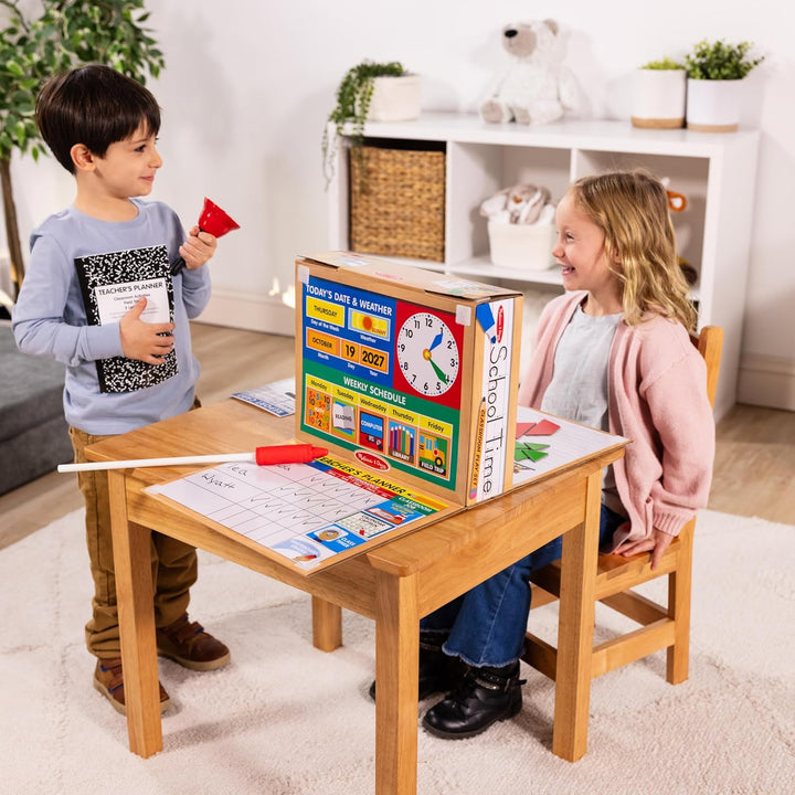 Melissa & Doug School Time Classroom Play Set | Pretend Play | Play Set | 4+ | Gift for Boy or Girl
