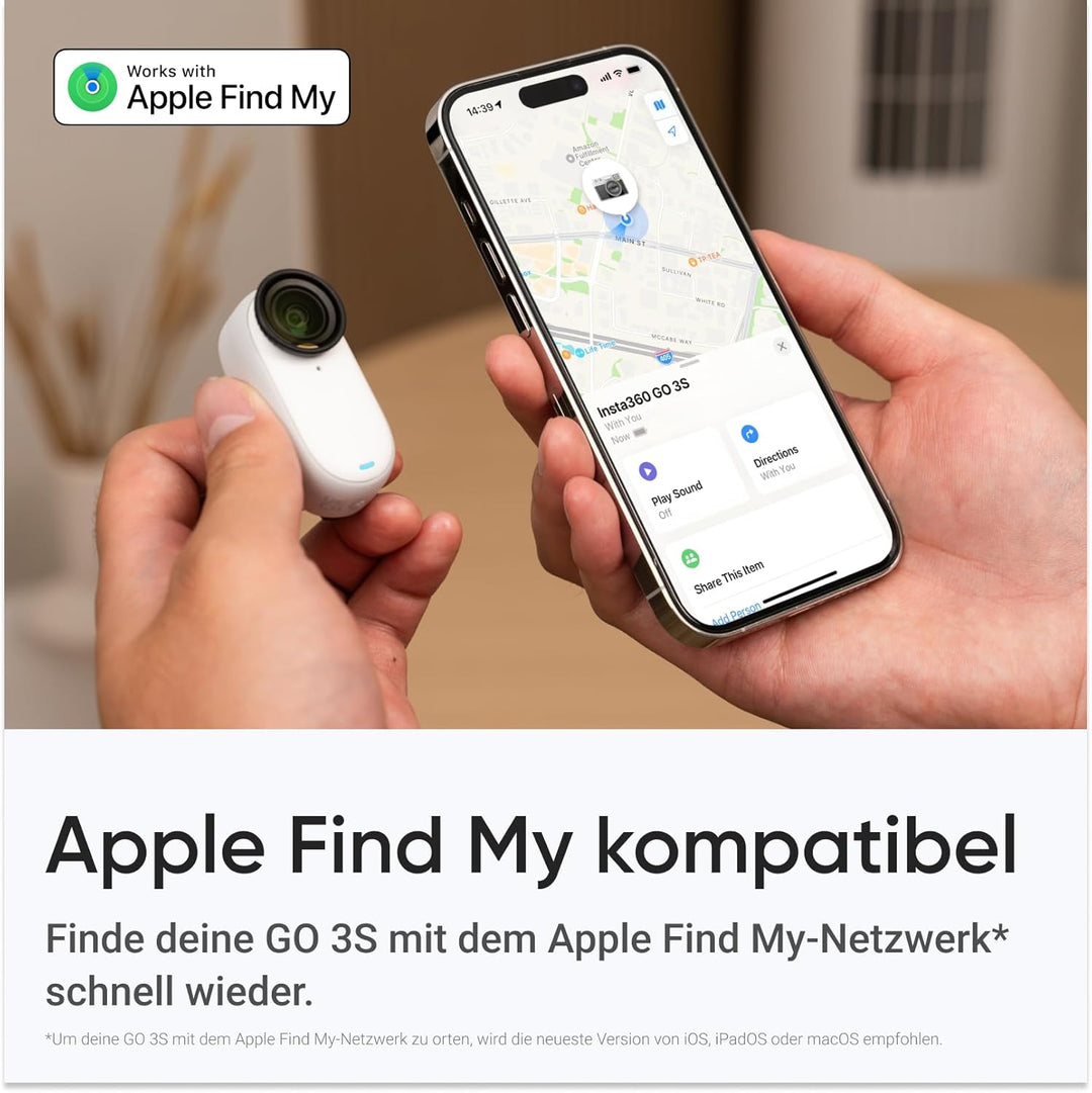 Insta360 GO 3S Reise-Bundle - Tragbare 4K Mini-Kamera, Freihand-POVs, Überall anbringbar, Stabilisie