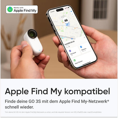 Insta360 GO 3S 64 GB - Tragbare 4K Mini-Kamera, Freihand-POVs, Überall anbringbar, Stabilisierung, 1