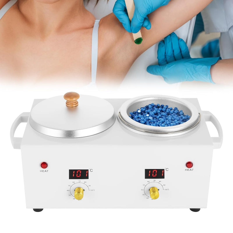 Doppeltopf Wachswärmer Waxing Set, Professionelles Waxing Maschine für die Haarentfernung zu Hause 2