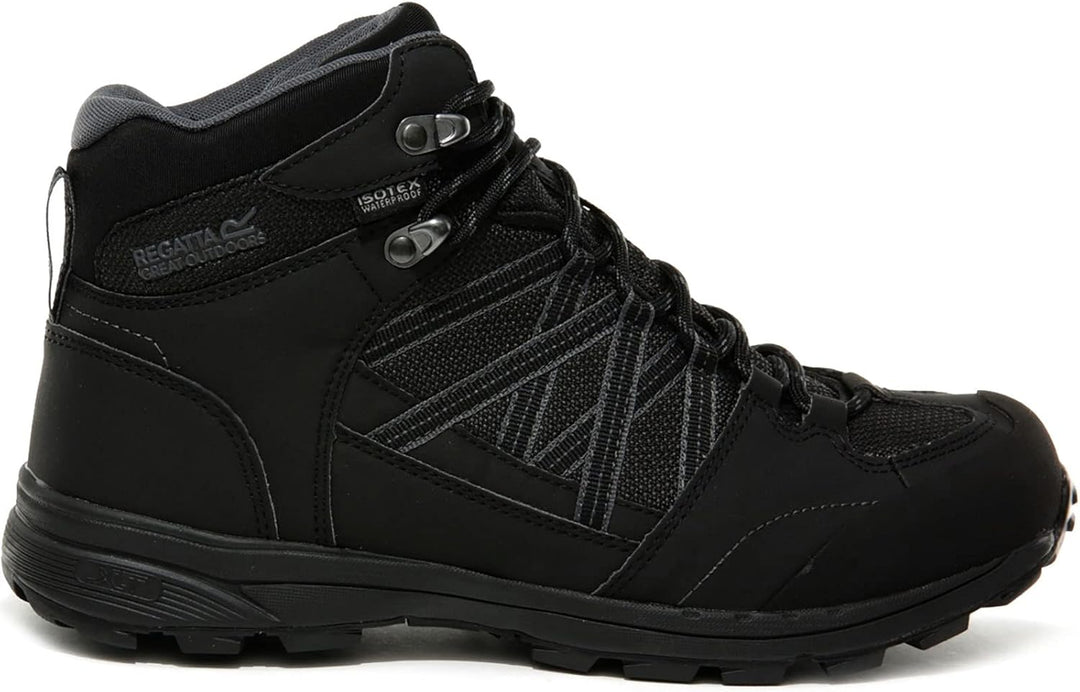 Regatta Herren Samaris Mid Ii Trekking- & Wanderstiefel, (Black/Granite 9v8), 46EU EU