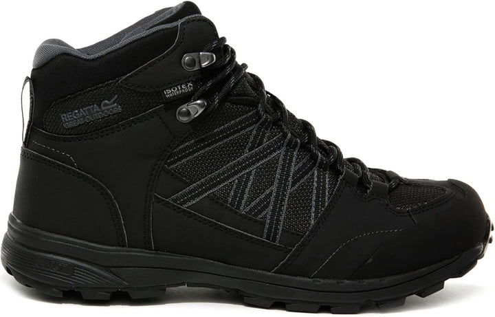 Regatta Herren Samaris Mid Ii Trekking- & Wanderstiefel, (Black/Granite 9v8), 46EU EU