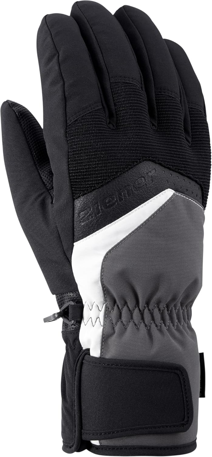 Ziener Herren Gabino Ski-Handschuhe/Wintersport |warm, Atmungsaktiv grau (magnet) 9.5, grau (magnet)