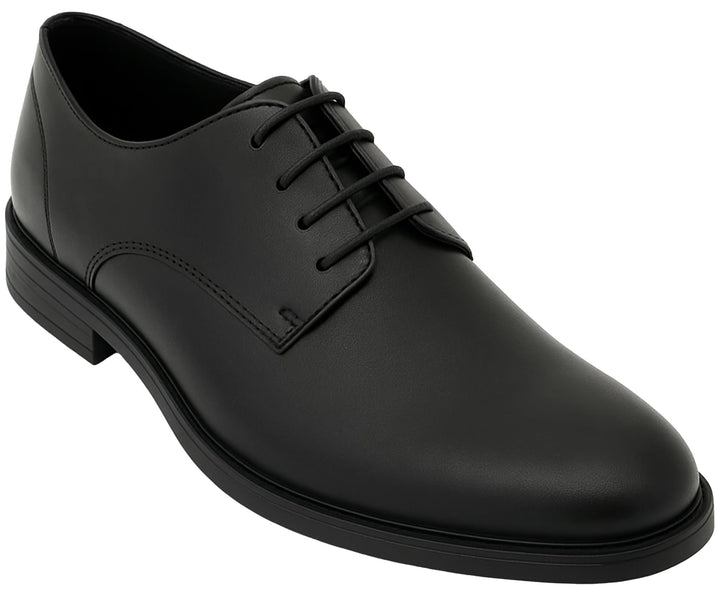 Festliche Matte Derby Schuhe zum Schnüren 35 EU Matt Schwarz, 35 EU Matt Schwarz