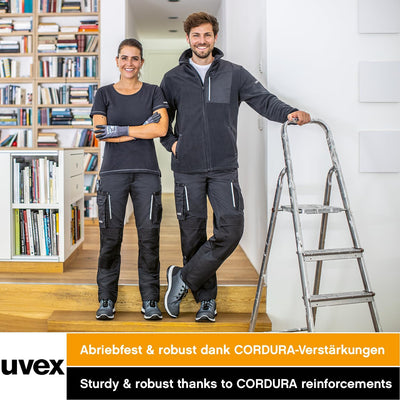 Uvex Tune-up Herren-Arbeitshose lang - robuste Männer-Arbeitshosen mit Kniepolster-Taschen - 35% Bau