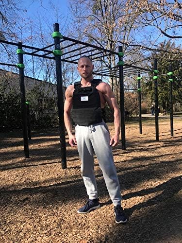 Gewichtsweste Training 9,1kg inkl. Gewichtsplatten Calisthenics 9010015 + 1x Faszienrolle