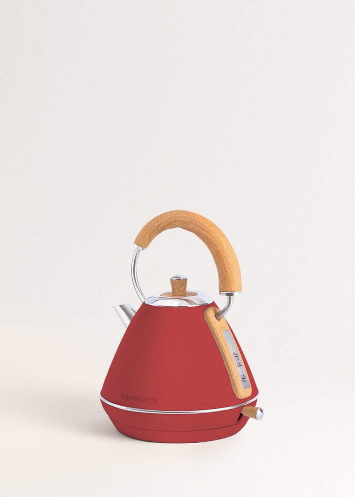 CREATE/PACK - KETTLE RETRO M 1L + TOAST RETRO M/Wasserkocher 1L und Toaster in Rot