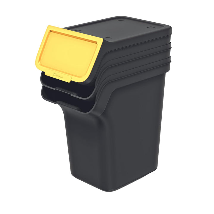 Keden Stackbox Q Mülltrennsystem 3x20L Set Mülltrennungsbehälter mit Deckel Recycling Recyclingbehäl