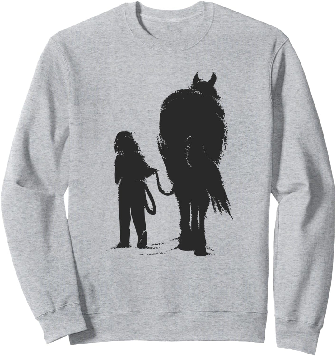 Mädchen mit Pferd Sweatshirt