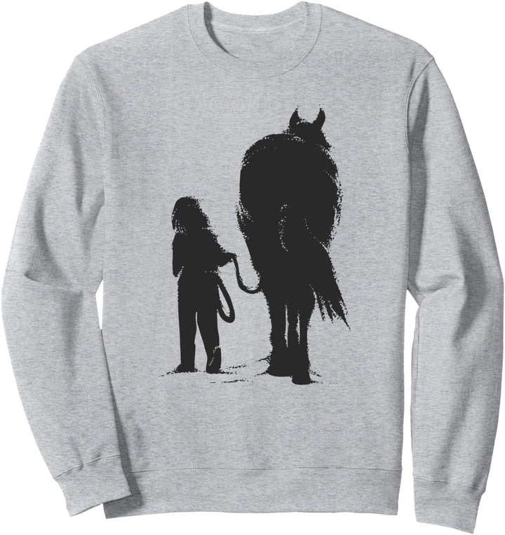 Mädchen mit Pferd Sweatshirt