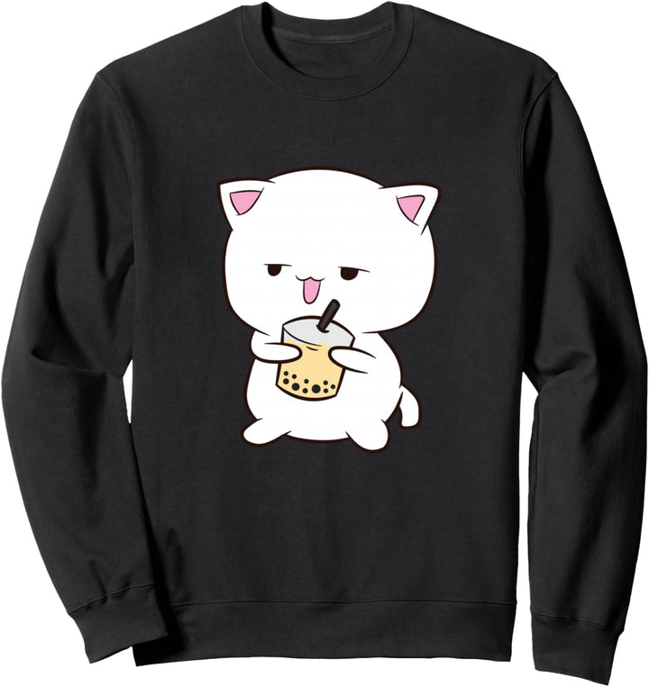 Boba Katze mit Boba Tee Katze Bubble Tea Sweatshirt