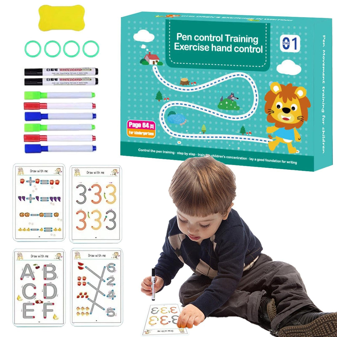 Letter Plotter Buch für Kleinkinder, Handschrift Übungsheft für Kleinkinder, Übungsheft zum Zeichnen