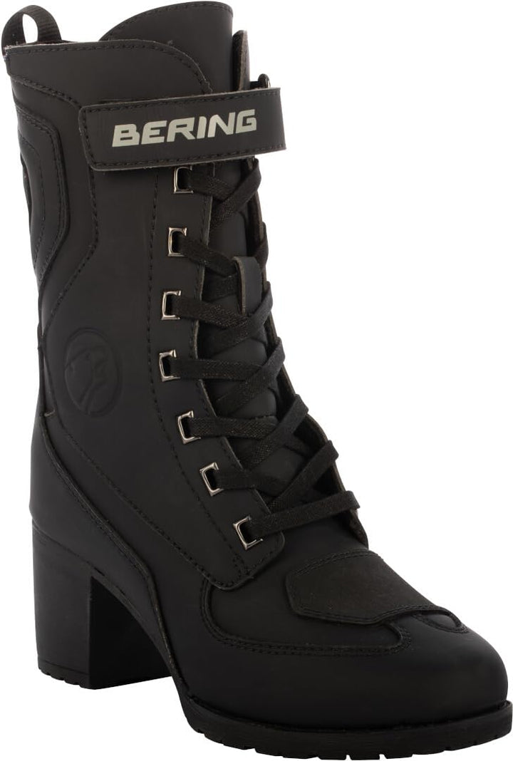 Bering Leonarda 2 wasserdichte Damen Motorrad Stiefel, schwarz, 38