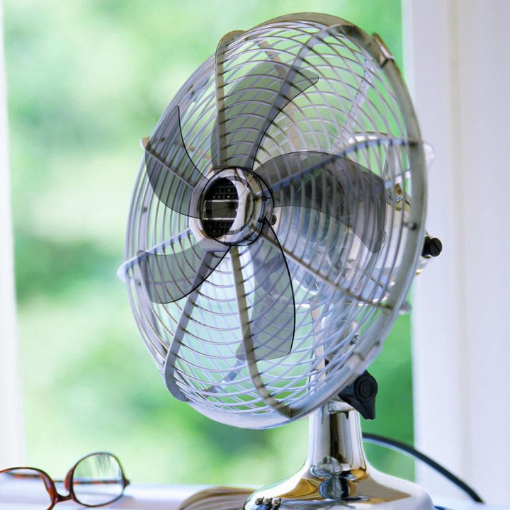 Angoily Lüfterflügel 16 Zoll Lüfterflügel Haushaltsventilatorflügel Kunststoff Fünf Blätter Mit Mutt