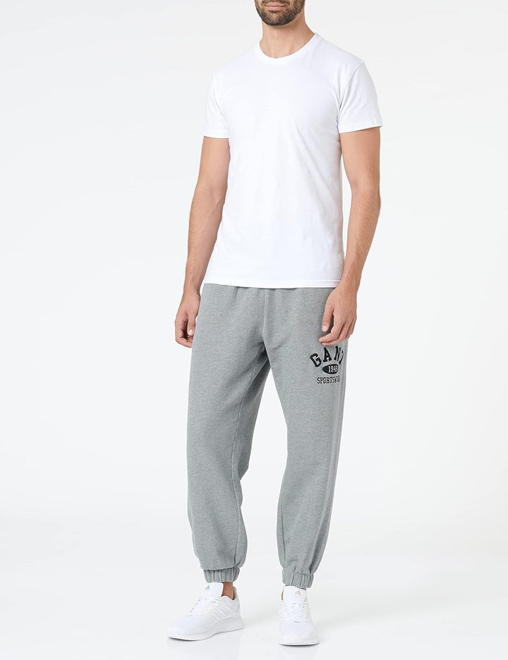 GANT Herren Freizeithose XL Grey Melange, XL Grey Melange
