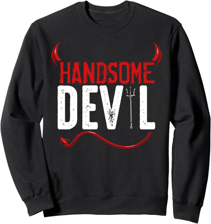 Handsome Devil Kostüm Happy Halloween Teufel Lustig Sweatshirt