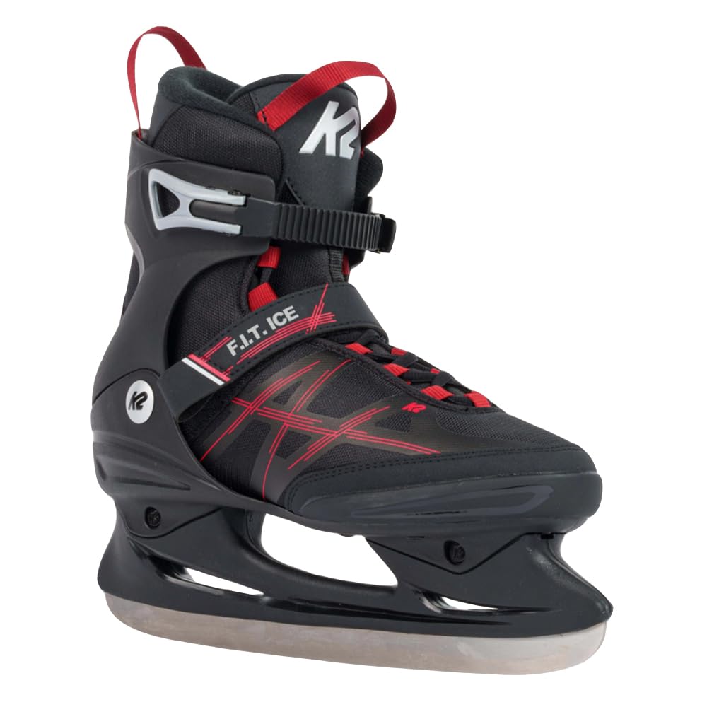 K2 Skates Herren Schlittschuhe F.I.T. ICE, black - red, 25G0410 EU: 42.5 (UK: 8.5 / US: 9.5) F.I.T.