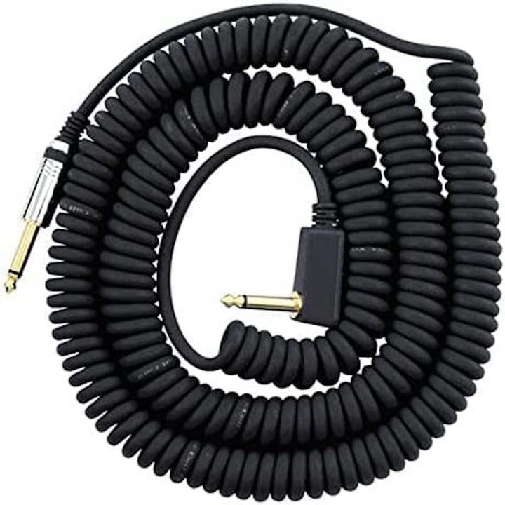 Vox - VCC090BK - 9m Vintage Coiled Cable with Mesh Carry Bag - Black schwarz, schwarz