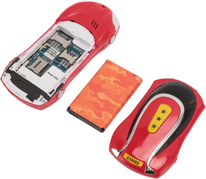 Robustes Basis-Handy, 1,8-Zoll-HD-Display, Grosse Tasten, Handys für Senioren, Dual-SIM in Autoform,