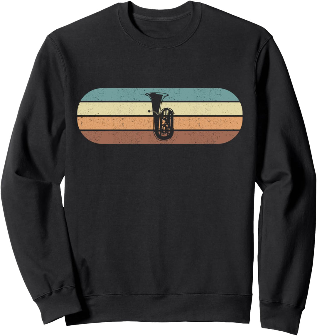 Tuba Vintage Retro Design für Tubisten Sweatshirt