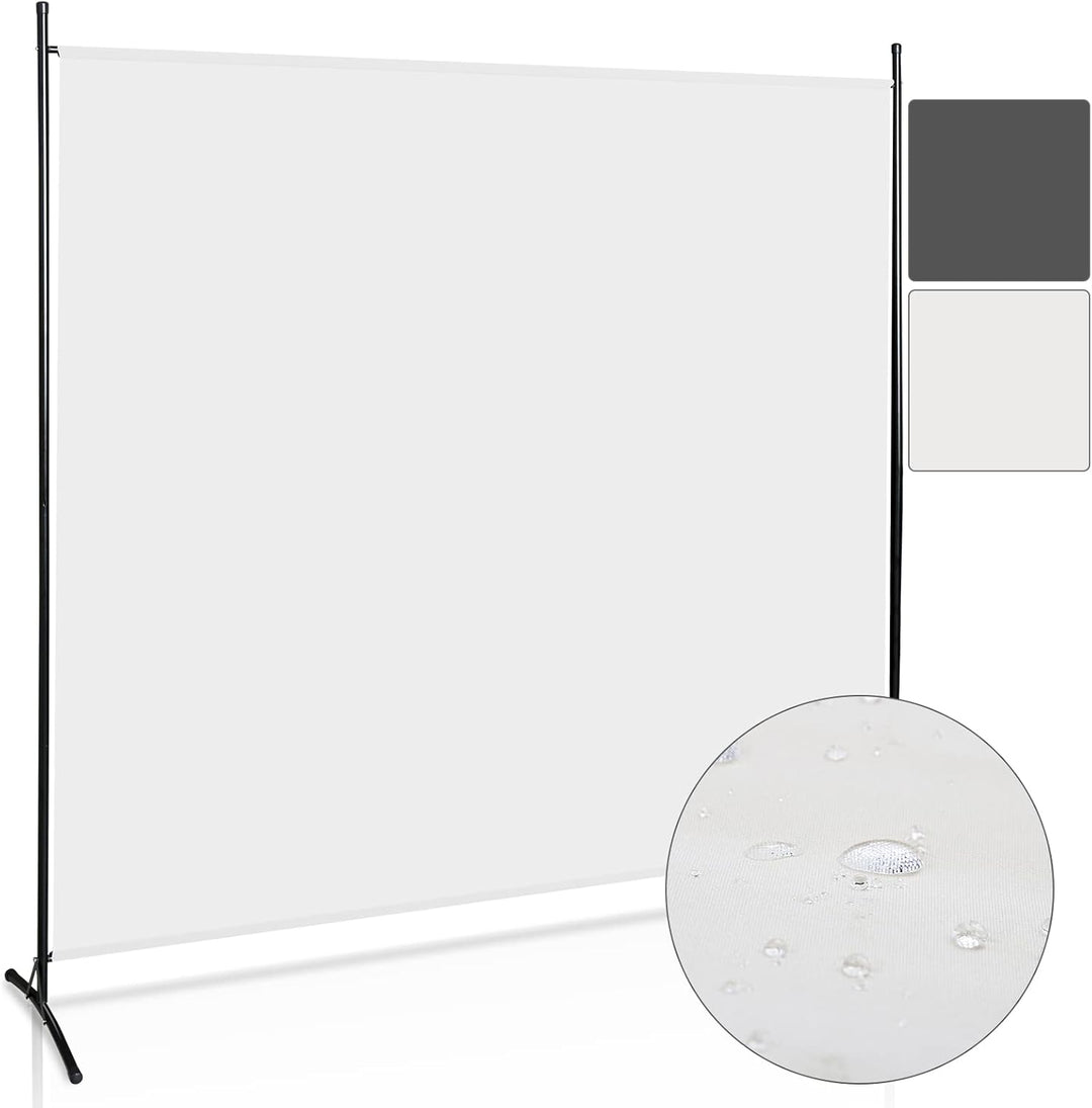 Gimisgu Paravent 180x180cm Raumteiler Gross Garten Stellwand Trennwand Balkon Sichtschutz, 1 Teilig,