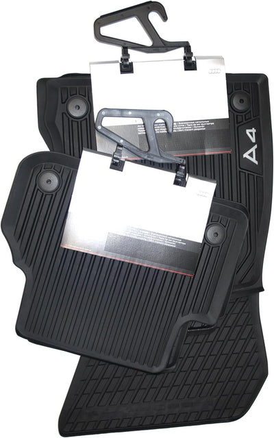 Original Audi A4 B9 8W Fussmatten Gummi Premium Gummimatten Allwetter 4-teilig vorn+hinten 8W1061501