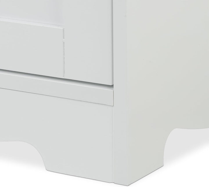 Relaxdays Katzenschrank für Katzentoilette, 2 seitliche Eingänge, offenes Fach, HBT: 73,5x60x43,5 cm