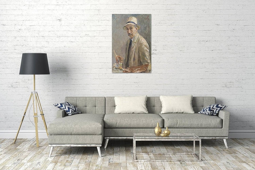 Printed Paintings Leinwand (60x80cm): Max Liebermann - Selbstbildnis 60x80 cm, 60x80 cm