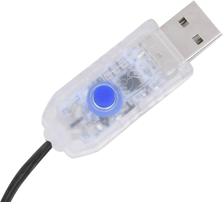 Homgoday LED Weihnachtsbaumbeleuchtung 210 LED blau wasserdicht 210 cm Baumhöhe Innen/Aussen Model32