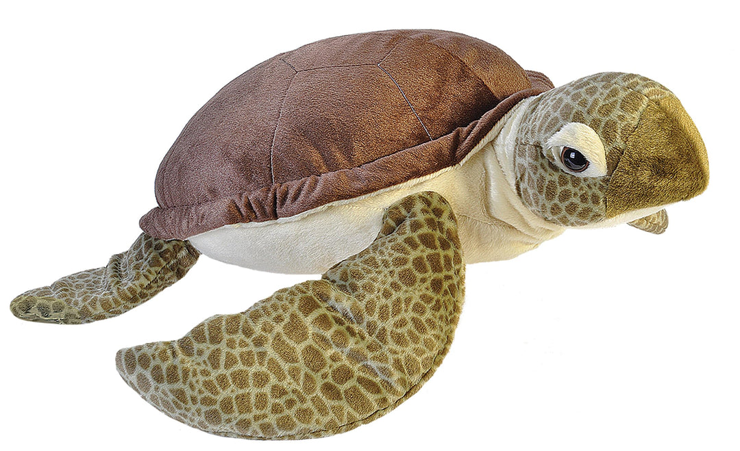 Wild Republic 17381 19332 Jumbo Plüsch Schildkröte, grosses Kuscheltier, Plüschtier, Cuddlekins, 76