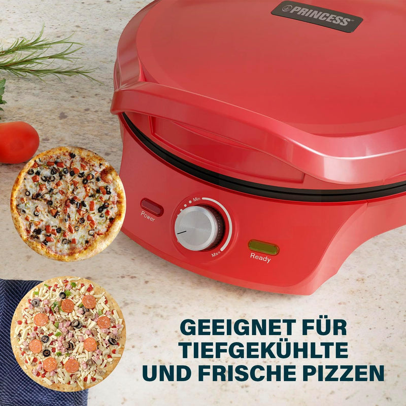 Princess Pizza-Maker – Ø 32 cm – Einstellbarer Thermostat – Multifunktional – Inklusive Grillfunktio