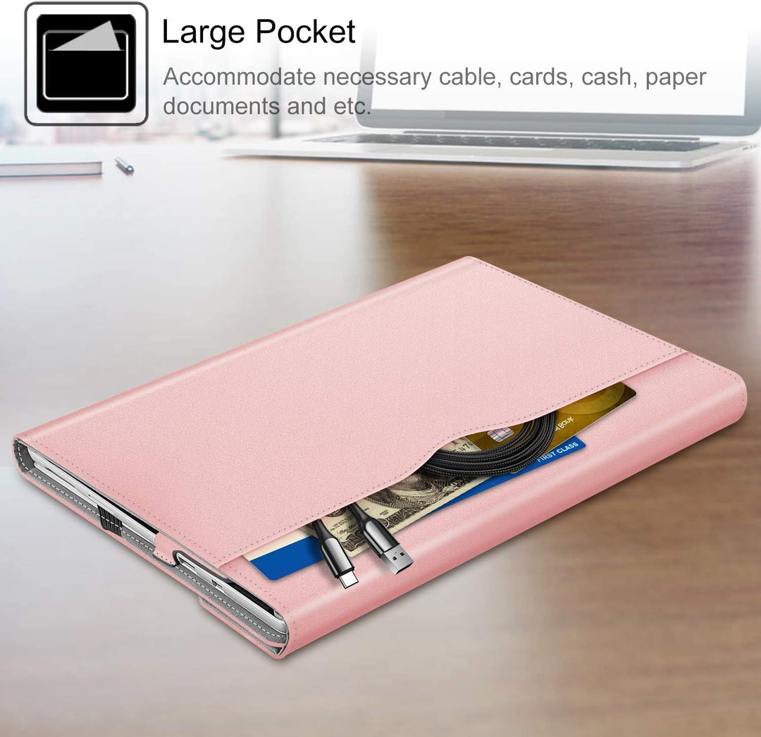 Fintie Hülle für Microsoft Surface Pro 7+ / 7/6 / 5/4 / 3 - Multi-Sichtwinkel Kunstleder Tasche Schu