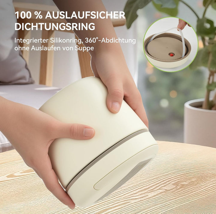 OTraki Thermobehälter Essen 1200ml, Lunchbox Thermo mit Löffel, Wärmebehälter für Speisen Kinder, Ed