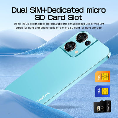 Smartphone Ohne Vertrag Handy, SnHey 9i 5.0 Zoll Günstig Handys, 16GB ROM(Skalierbar auf 128GB), Dua