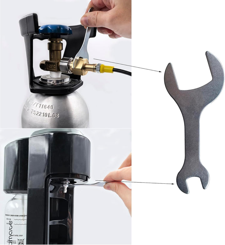 DRYHTEN Soda Wasser Maker Maschine Kohlendioxid Füllstation Adapter TR21-4 für externen CO2 Tank mit