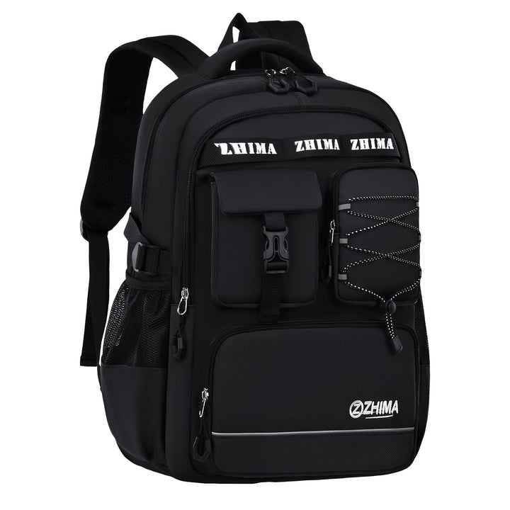 Schulrucksack Jungen Teenager, Rucksack Schule Gymnasium Oberstufe Schulranzen mit Reflektoren für 1