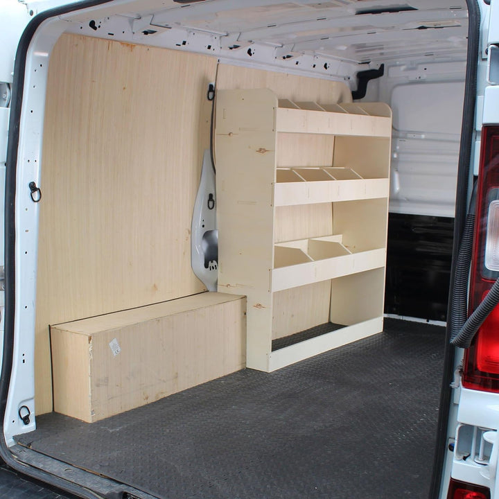 Vanify - Kompatibel mit Renault TRAFIC L1 2015+ Fahrzeugeinrichtung Fahrzeugregale, Fahrerseite vorn