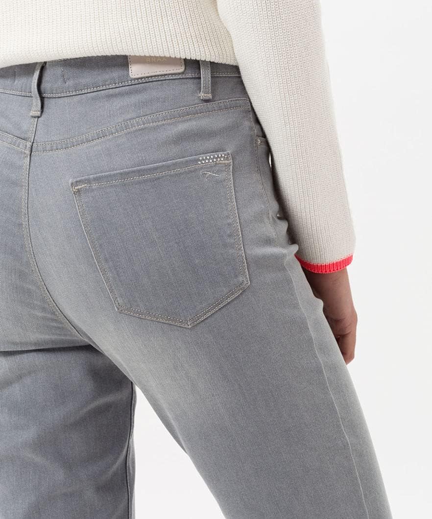 BRAX Damen Style Mary Blue Planet: Nachhaltige Five-Pocket Jeans 26W / 32L Light Grey, 26W / 32L Lig