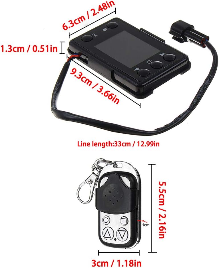 12 V Auto Heizung LCD Schalter Controller, LCD Display Schalter für Auto Luft Diesel Heizung Parkhei