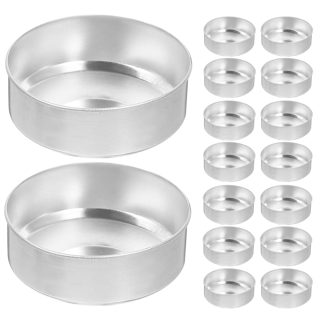 Angoily 200 Stück Aluminium Teelicht Dosen 1.50In X 1.50In Leere Gehäuse Für Diy Duftkerzen Herstell