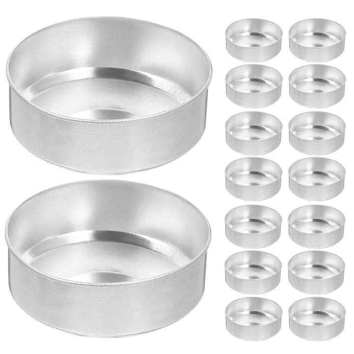 Angoily 200 Stück Aluminium Teelicht Dosen 1.50In X 1.50In Leere Gehäuse Für Diy Duftkerzen Herstell