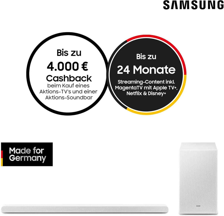 Samsung HW-S711GD 3.1-Kanal Ultra Slim Soundbar für TV-Geräte, Bluetooth-Lautsprecher mit ultraschla