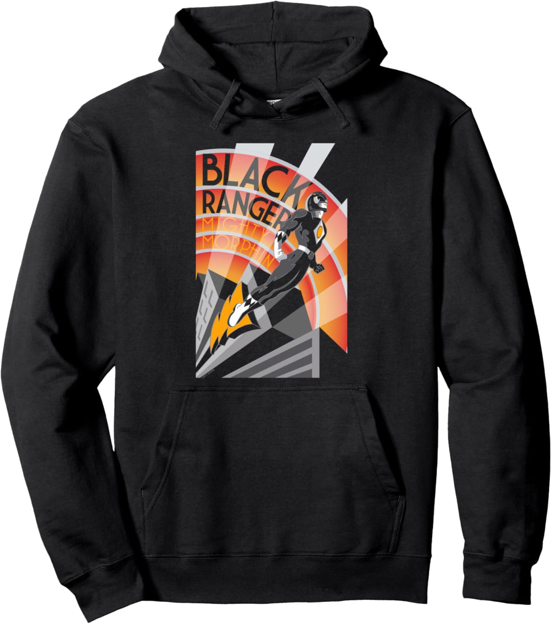 Power Rangers Black Ranger Deco Pullover Hoodie