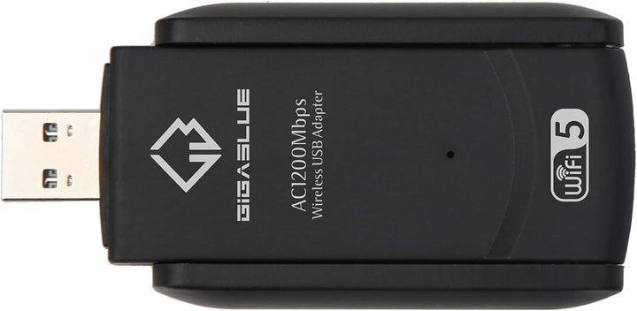 GigaBlue Ultra 1200Mbps W-LAN 2.4 &amp; 5 GHz USB 3.0 WiFi Dual Band Adapter 5GHz+2.4GHz 2x5 dBi High Sp