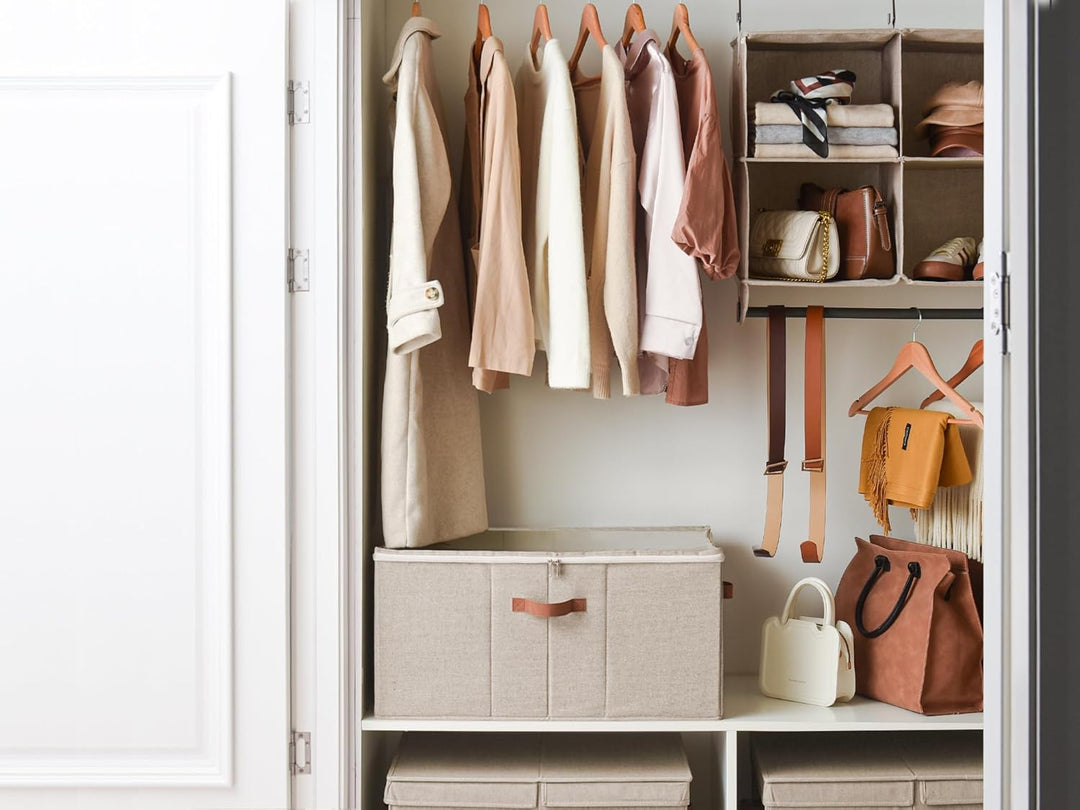 StorageWorks faltbarer Schuh Organizer für Schrank, Extragrosse Schuhaufbewahrungsbox für bis zu 24