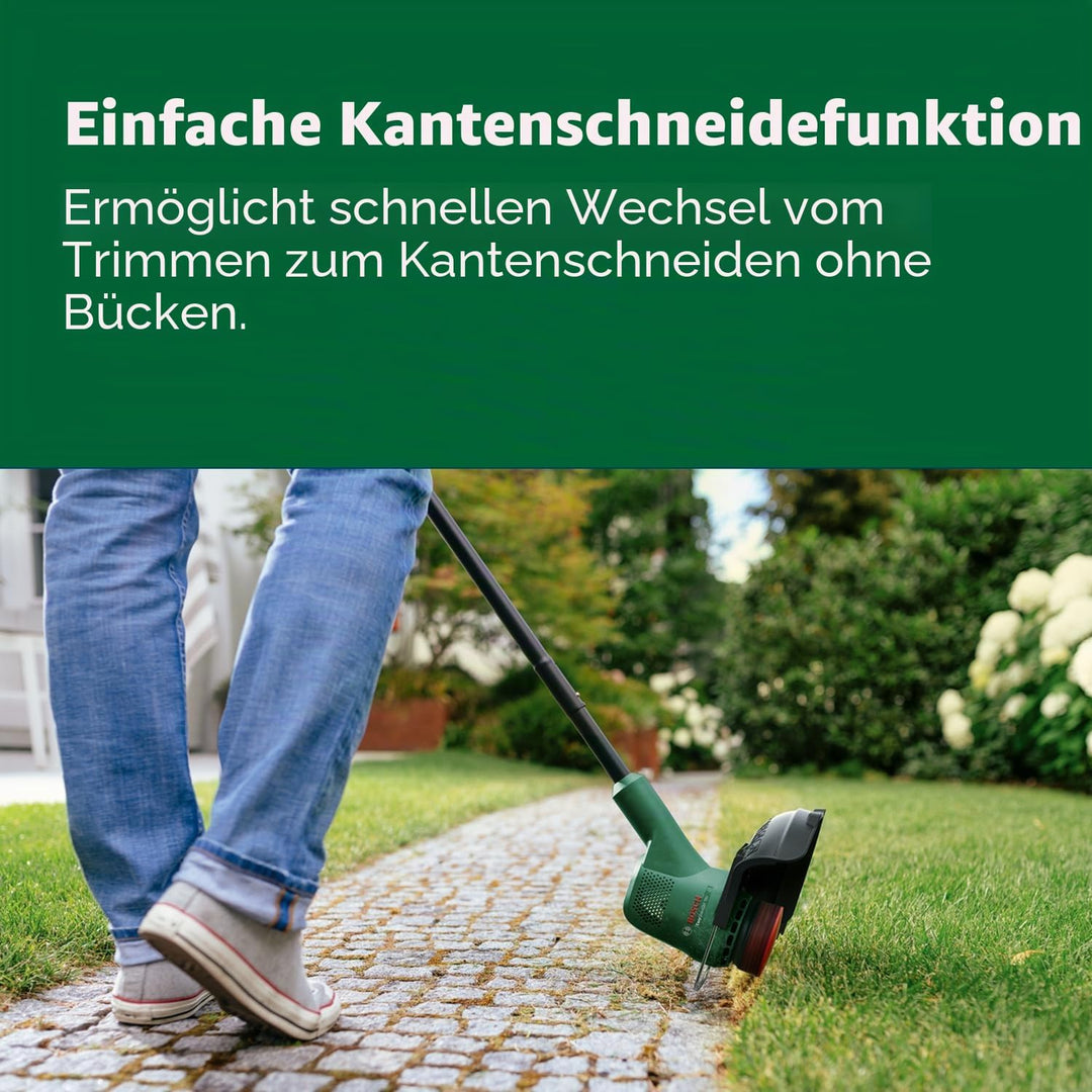 Bosch Akku Rasentrimmer EasyGrassCut 18 (ohne Akku, 18 Volt System, Schnittkreisdurchmesser 26 cm, i
