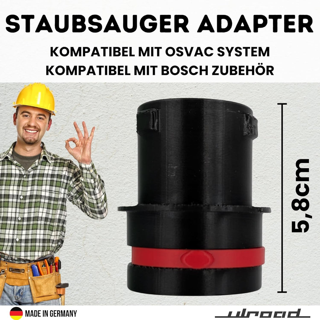 kompatibel mit Bosch Click and Clean MALE C35 Staubsauger Adapter für OSVAC M32 Zubehör für Nass-und