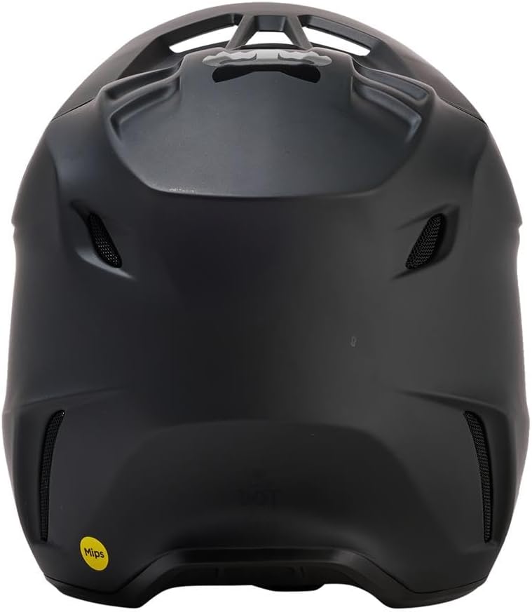 Fox Motocross-Helm V3 Solid - Matt Schwarz Schwarz L, Schwarz L